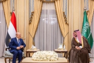 العليمي يبحث مع وزير الدفاع السعودي مستجدات الوضع في اليمن
