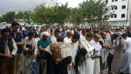 تعز..تشييع مهيب لجثامين الاعلاميين العبسي والحذيفي والنضاري